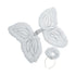 Kids White Marabou Angel Wings & Halo Headband