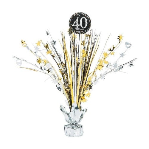 40th Birthday Sparkling Celebration Centerpiece