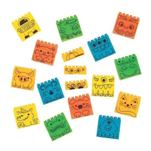 Build Your Own Character Building Blocks Game Set | PartyGlowz.com