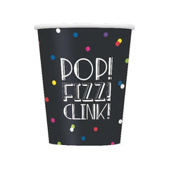 New Years Eve Neon Dots Paper Cups