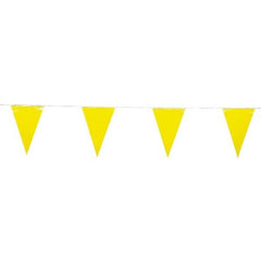 Yellow Pennant Banners - 100 Feet