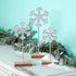 Snowflake Pedestal Tabletop Decorations