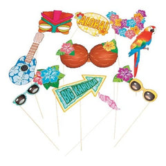 Luau Photo Stick Props