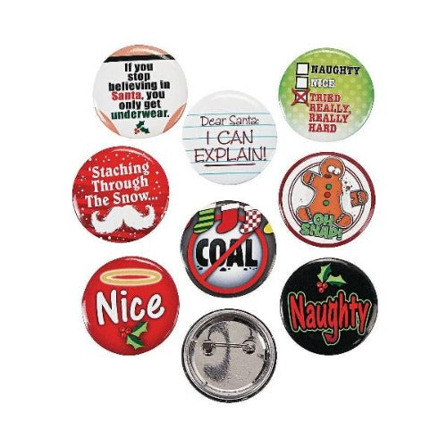 Funny Christmas Buttons