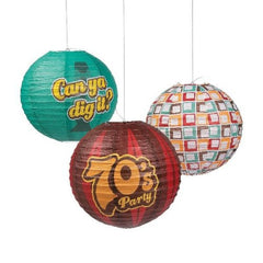 70s Party Hanging Paper Lanterns