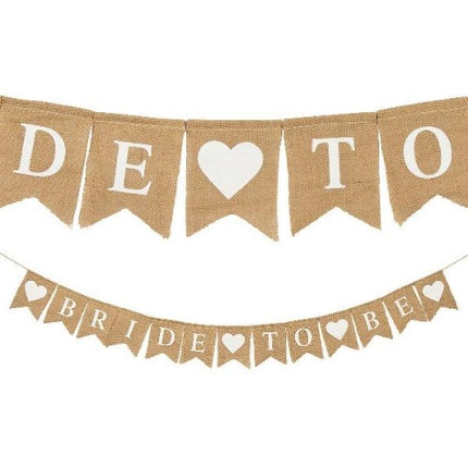 Burlap Bride to Be Banner