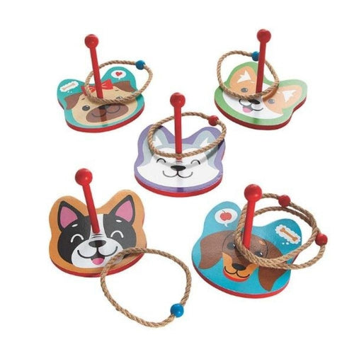 Cute Puppy Dog Ring Toss Game Set
