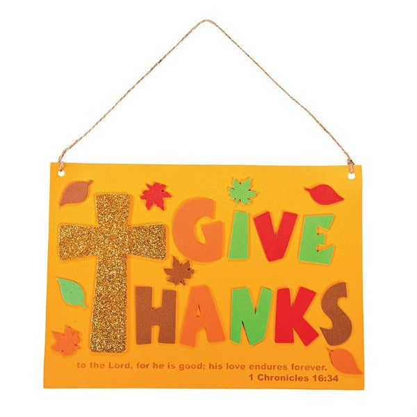 Inspirational Give Thanks Sign Craft Kit