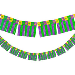 Mardi Gras Fringe Garland