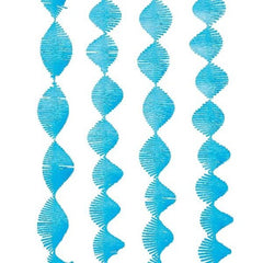 Blue Fringe Paper Streamer