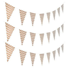 Copper Chevron Pennant Banner