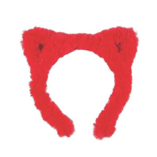 Fuzzy Christmas Cat Ear Headbands