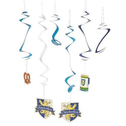 Oktoberfest Hanging Swirl Decorations