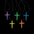 15 Inch Glow Stick Cross Necklaces - Pack of 50