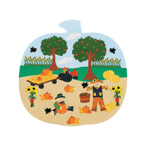 Pumpkin Patch Shaped Sticker Scenes