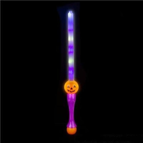 29 Inch LED Light Up Pumpkin Bubble Sword Wand