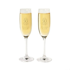 Personalized Plastic Champagne Flutes (set of 50)