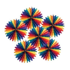 Rainbow Hanging Fans