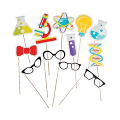Science Party Photo Stick Props