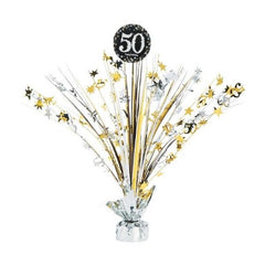 50th Birthday Sparkling Celebration Centerpiece