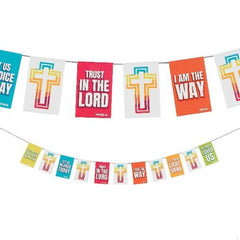 Bright Scripture Pennant Banner