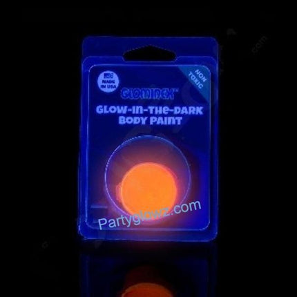 Glominex Glow Body Paint Single Clamshell - Orange