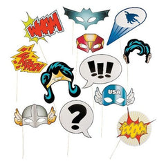 Superhero Photo Stick Props