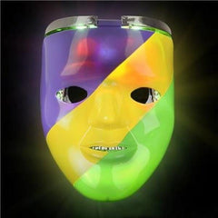 LED Light Up Mardi Gras Double Mask