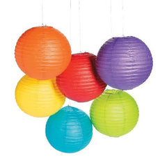 Solid Color Hanging Paper Lanterns