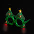 LED Light-Up Christmas Tree Glasses