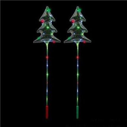 18 Inch Light Up Christmas Tree Balloon Wand