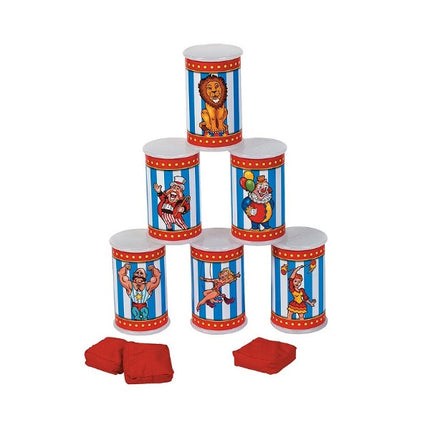 Carnival Can Bean Bag Toss Game Set