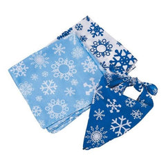 Snowflake Print Bandanas