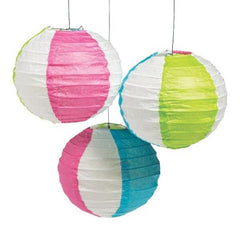 Beach Ball Hanging Paper Lanterns