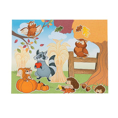 Fall Woodland Owl Sticker Scenes