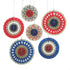 Patriotic Burlap Hanging Fans | PartyGlowz