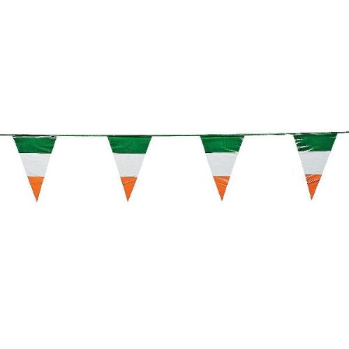 Irish Flag Plastic Pennant Banner