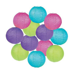 Bright Hanging Paper Lanterns