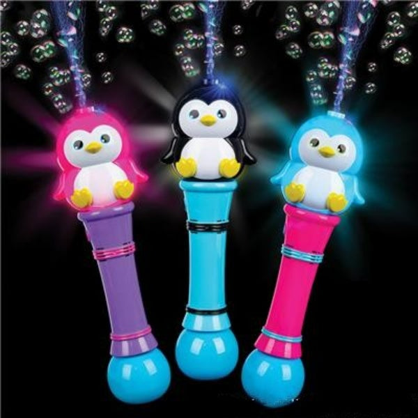 12 Penguin Light-Up Penguin Bubble Blower