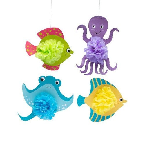 Sea Creatures Tissue Hanging Decorations