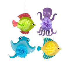 Sea Creatures Tissue Hanging Decorations