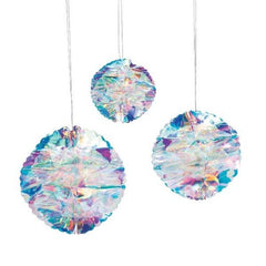 Iridescent Honeycomb Hanging Decorations