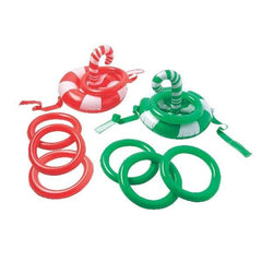 Inflatable Candy Cane Ring Toss Game Set