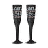 New Years Eve Disco Ball Plastic Champagne Flutes