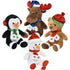 8" Christmas Plush Characters With Scarf
