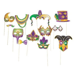 Mardi Gras Photo Stick Props