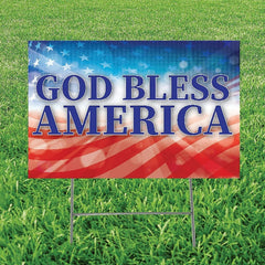 God Bless America Yard Sign