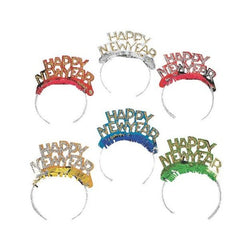 Bright Happy New Year Tiaras Assortment