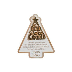 John 3:16 Christmas Tree Pins with Card
