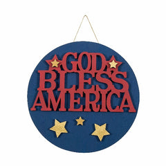 DIY Unfinished Wood God Bless America Sign